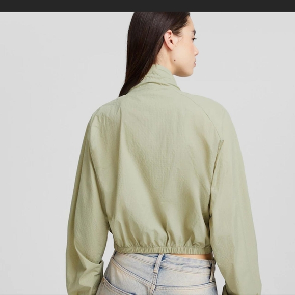Bershka green light cropped jacket - Picture 2 of 6